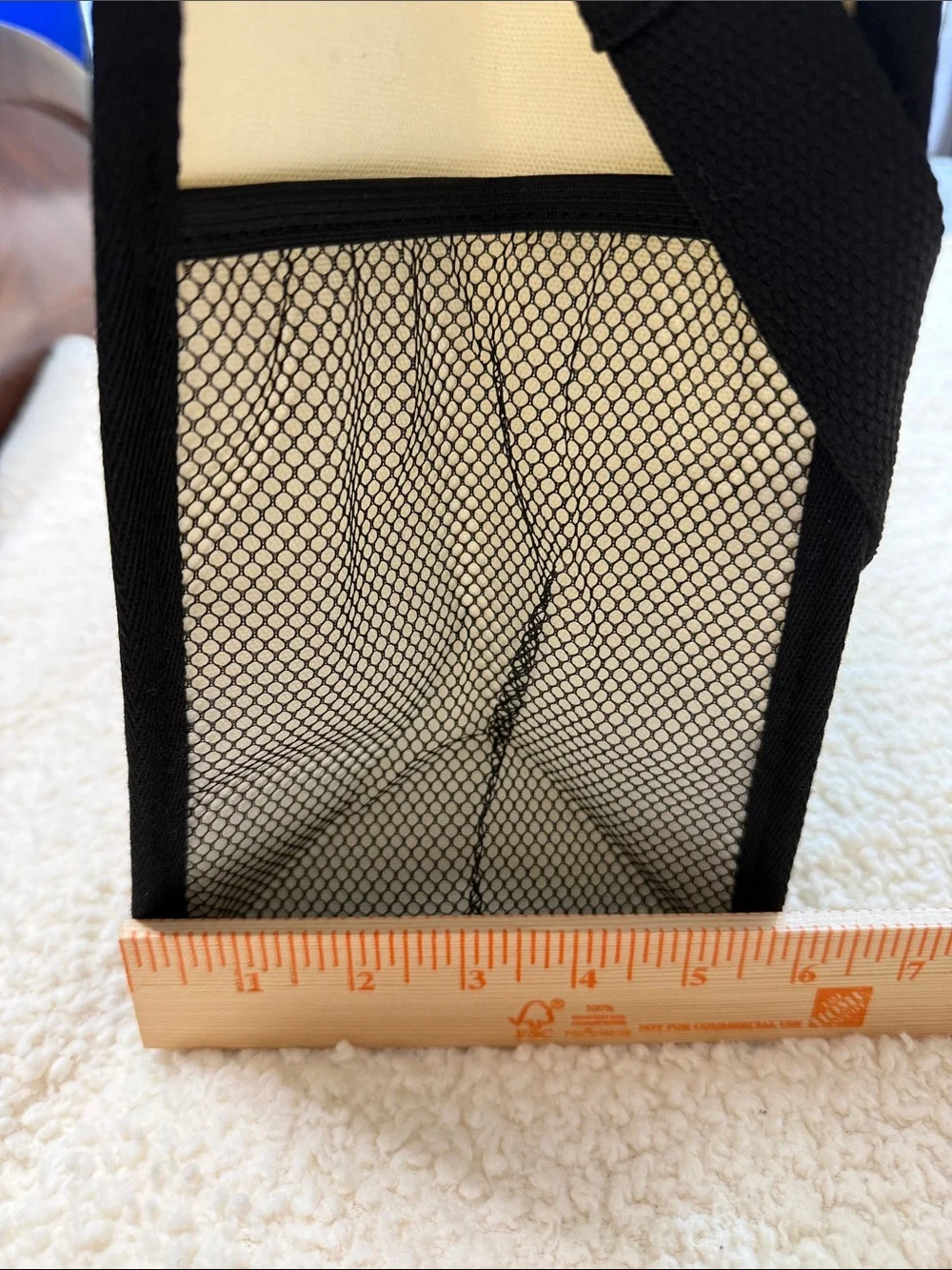 New Black & Cream Canvas Tote Bag for Doctor PhD Graduates Men or Women - Picture 8 of 9